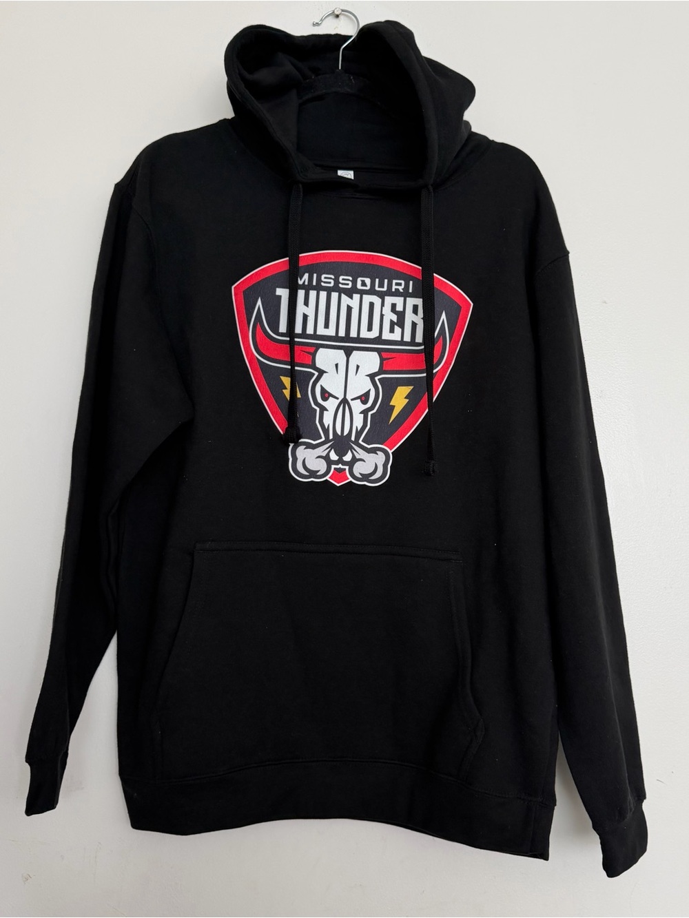 Live and Tell Men’s Missouri Thunder Pullover Hoodie Black Size Medium